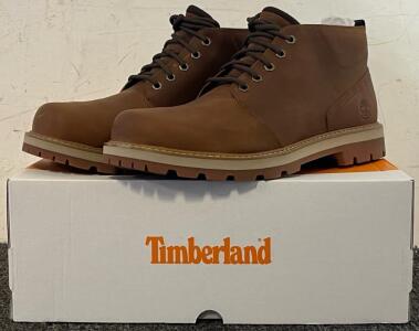 Timberland Men's Britton Road Waterproof Chukka Boots (Rust, Size 10)