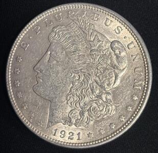 1921 Morgan Silver Dollar Coin