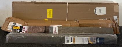 Set Of Outdoor Vinyl Exterior Shutters (14 3/4&rdquo;x58 3/4&rdquo; Each, Grey), Wood Ship-Lap Planking & Car Washing Kit
