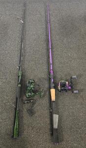 (2) 7' Sougayilang Fishing Rod And Reel Combos