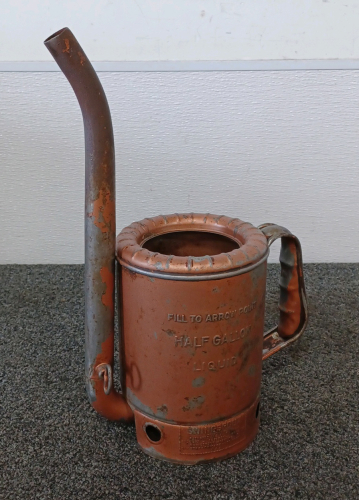 Vintage Half Gallon Oil Can