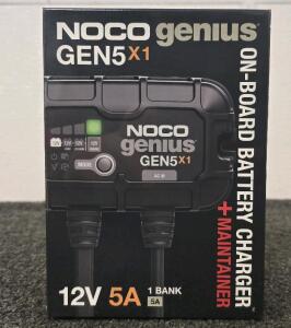 *New*Noco Genius Gen5x1 12v 5a On-Board Battery Charger+Maintainer
