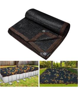 Legigo 18 x 36FT Fine Mesh Pool Leaf Net - Rectangle Swimming Cover With Reinforced Edge for Inground and Above Ground Pools, Winter Leaf Catching