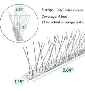 (3) Boxes Of MeiZhongKai Bird Spikes for Pigeons （5 Meters） 16.5FT Long
