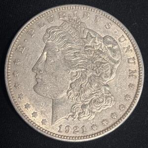 1921 Morgan Silver Dollar Coin