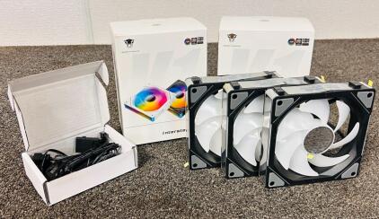 (2) Jungle Leopard Interstellar V1- 120mm ARGB Computer Fans