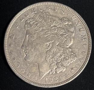 1921 Morgan Silver Dollar Coin
