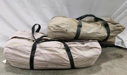 (1) Cabela's Outfitter Series Big Horn 3 Tent (1) Unbranded Outdoors Tent