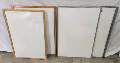 (2) 24" X 36" White Board With Metal Frame (2) 24" X 36" White Board With Wood Frame