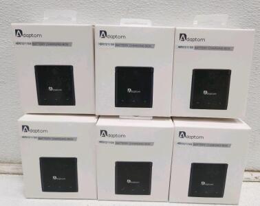 (6) Adaptom Battery Charging Box W/ 3 Batteries