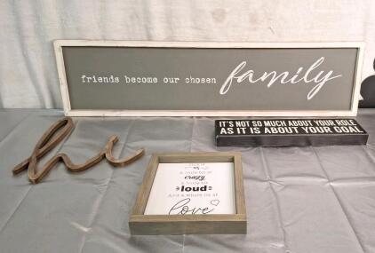 (4) Pieces Of Wall Decor