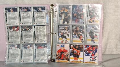(1) Binder Of Hockey Trading Cards