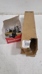(1) Kwikset Deadbolt Door Hardware & (1) 12" Moen Grab Bar