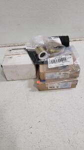 (2) Geberit Samba Dual Flush Actuator - Chrome, (1) Amerock Cabinet Knob, (1) Kohler Air Gap Covet - Brushed Brass, & More