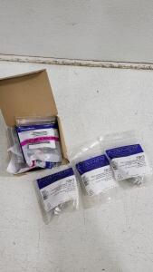 (1) Pack of 4 PLUMBITE 1/2X1/4 REDUCING CPLG & (3) Fisher Adptr Hose/Pipe Chemical Tee