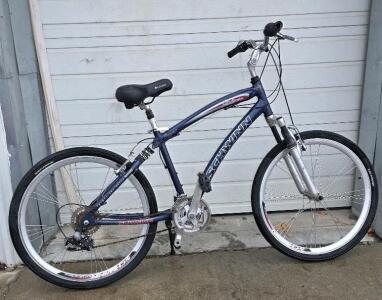 (1) Schwinn 26" 21-speed Midtown Cruiser-style Bike, Dk. Blue