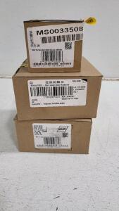 (1) Black Schlage Deadbolt & (2) Black Schlage Lever Door Handle