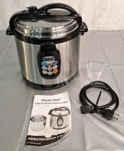 (1) Precise Heat 6-Qt Electric Pressure Cooker