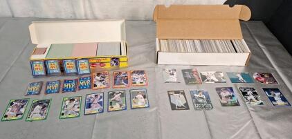 (2) Boxes Of Sports Trading Cards, (1) Baseball Set & (1) Assorted Baseball