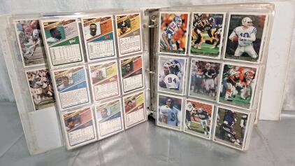 (1) Binder Of Football Trading Cards