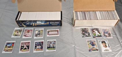 (2) Boxes Of Sports Trading Cards, (1) Baseball Set & (1) Assorted Baseball