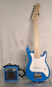 (1) Best Choice Products 30-Inch Electric Guitar Starter Kit W/ Mini Amplifier, Blue