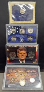 United States Mint Coin Collection: Buffalo Nickel, 50 State Quarters, Kennedy Half Dollars