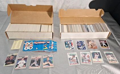 (2) Boxes Of Sports Trading Cards, (1) Baseball Set & (1) Assorted Baseball