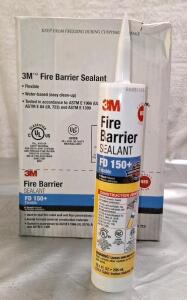 (1) 12-Count Box Of 3M - FD150+ Red Fire Barrier Sealant, 10.1-Oz Tubes