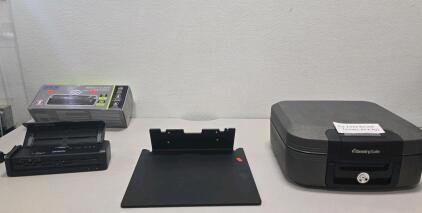 Epson Scanner Workforce ES-300W Wi Fi , (1)Sentry Safe Fite & Water Resistant (1) Elinchrom Barndoor 20x15cm(PLEASE READ DESCRIPTION)