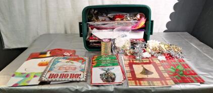 (1) Box Of Assorted Gift Bags, Boxes, Bows & More