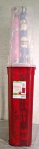 (1) Wrapping Paper Storage Box W/ Multiple Rolls Of Christmas Wrapping Paper