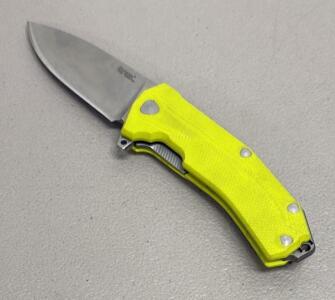 LionSteel Bestman BM1 Folding Knife, Sleipner Steel Blade, G10 Handle