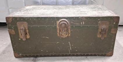 (1) Vintage Steamer Trunk, 31"L x 17"W x 13"T