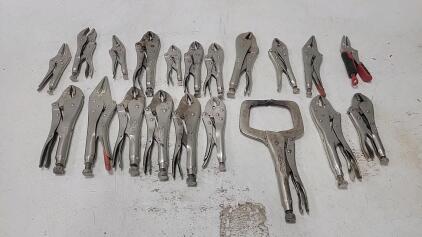 (20) Vice Grips Varying Im Size & Shape