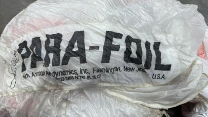 Jalbert Para-Foil parachute canopy, manufactured by North American Aerodynamics, Inc.. Orange & White ( Over 3k New ) Great Value&hellip;..