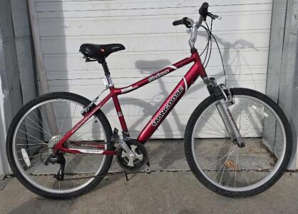 (1) Mongoose 26" Sahara 21-speed Bike, red
