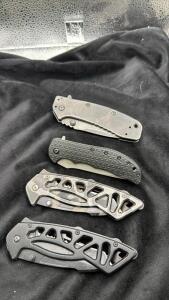 Lot Of Assorted Knives- 2 Buck & 2 Kershaw