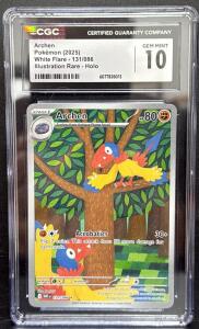 Pok&eacute;mon Archen Trading Card, 2025, CGC Gem Mint 10, 131/086, Holo Rare