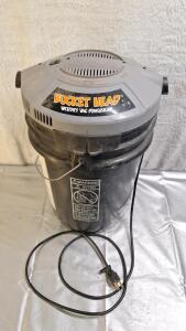 (1) Bucket Head 5-Gallon Bucket Wet/Dry Vac Powerhead W/O Hose or Attachments & (1) Drywall Texture Gun W/ Hopper
