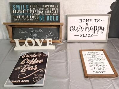 (6) Pieces Of Wall Decor