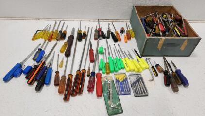 Assorted Screwdrivers And Tools