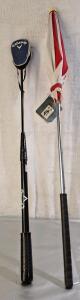 (1) Telescoping Golf Ball Retriever & (1) Telescoping Golf Bag Umbrella