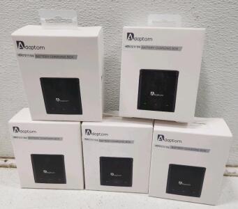 (5) Adaptom Battery Charging Box W/ 3 Batteries