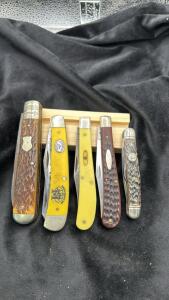 Lot Of 5 Assorted Folding Pocket Knifes