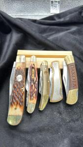 Lot Of 5 Assorted Folding Pocket Knives