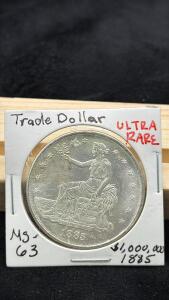 1885 Trade Dollar (Ultra Rare) MS-63