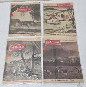 4) Vintage The Idaho Farmers Magazine Dates 1953-1954
