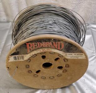 (1) 1/2 Mile Spool Of Red Brand 14-Guage Galvanized Electric Fence Wire