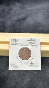 1898 Indian Head Penny MS64+